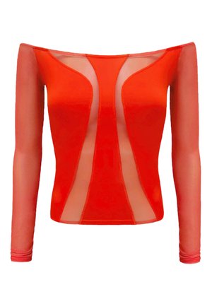 OW Collection, SWIRL  - Bluse - red