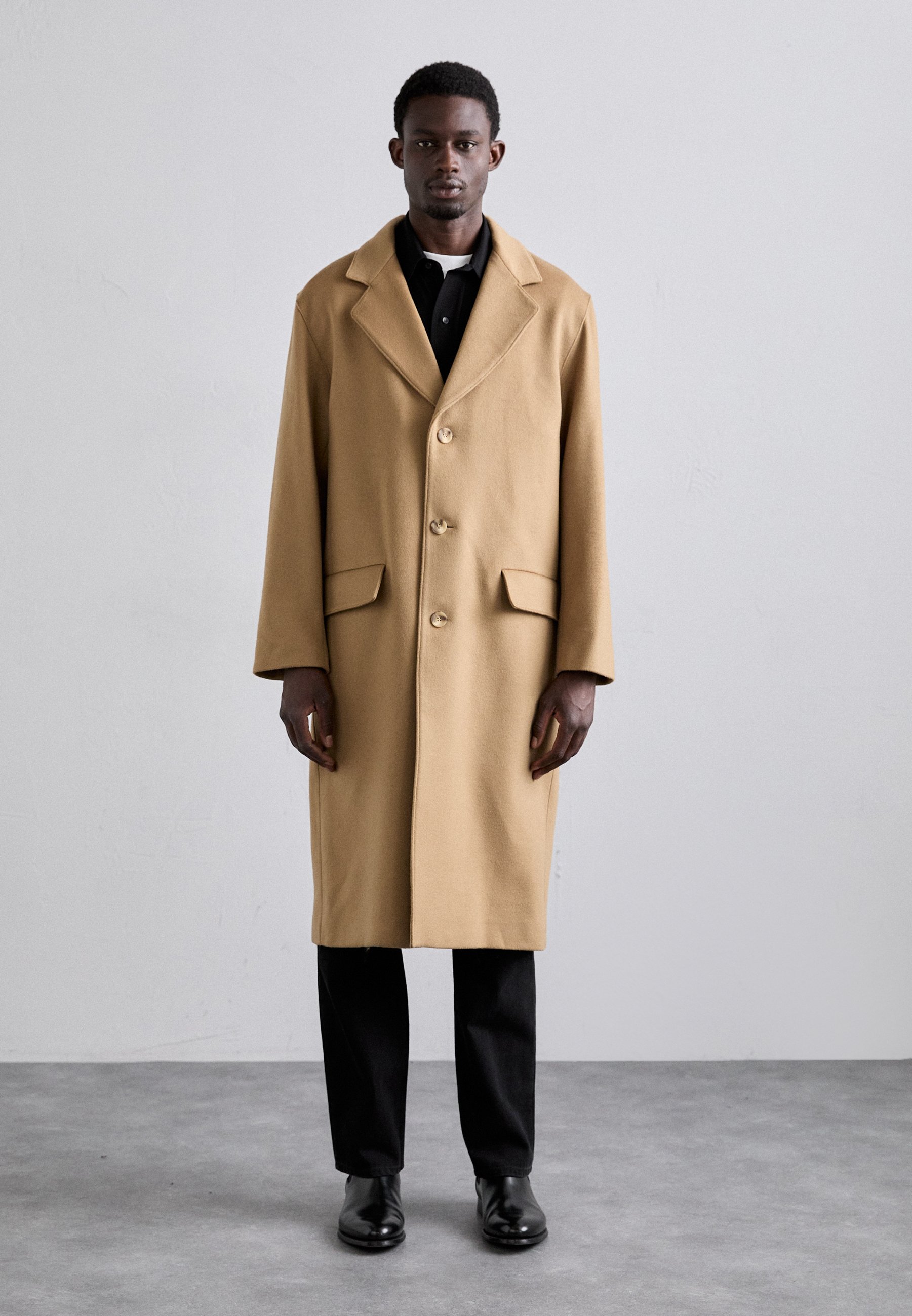 Manteau Marron Manteau Long Manteau Laine Oversize Sandro MANTEAU