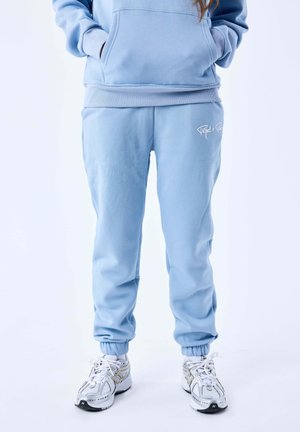 JOGGING SIGNATURE - Pantaloni sportivi - bleu clair   blanc