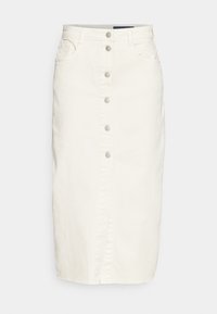 NMSIRA SLIM SKIRT - Džínové kraťasy - ecru detail/natrual wash