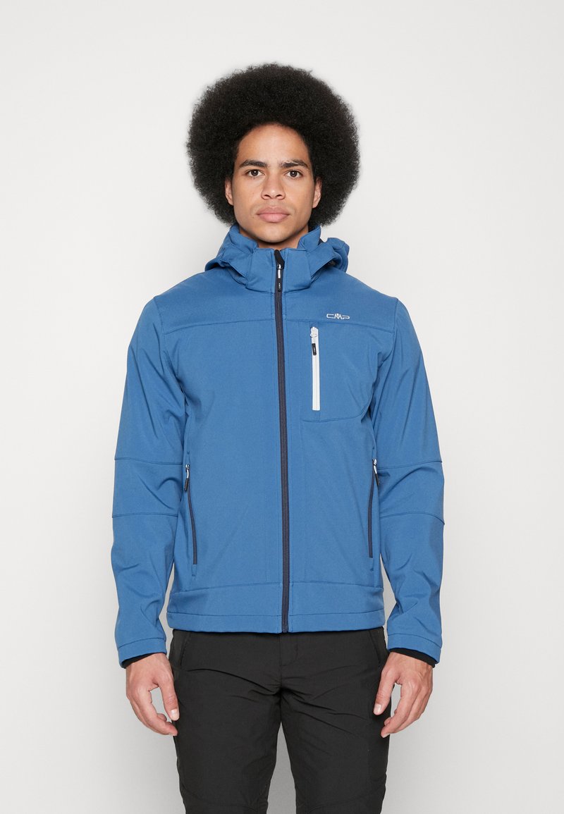 CMP MAN JACKET ZIP HOOD - Softshell jakker - dusty blue/blå - Zalando.dk