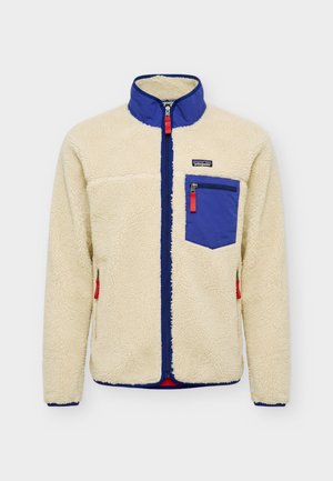 Patagonia, CLASSIC RETRO-X - Flísová bunda - dark natural/cobalt blue