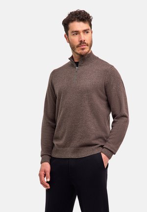 Pullover - brown mel