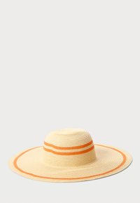 Lauren Ralph Lauren STRIPED STRAW SUN HAT - Platmale - natural/orange