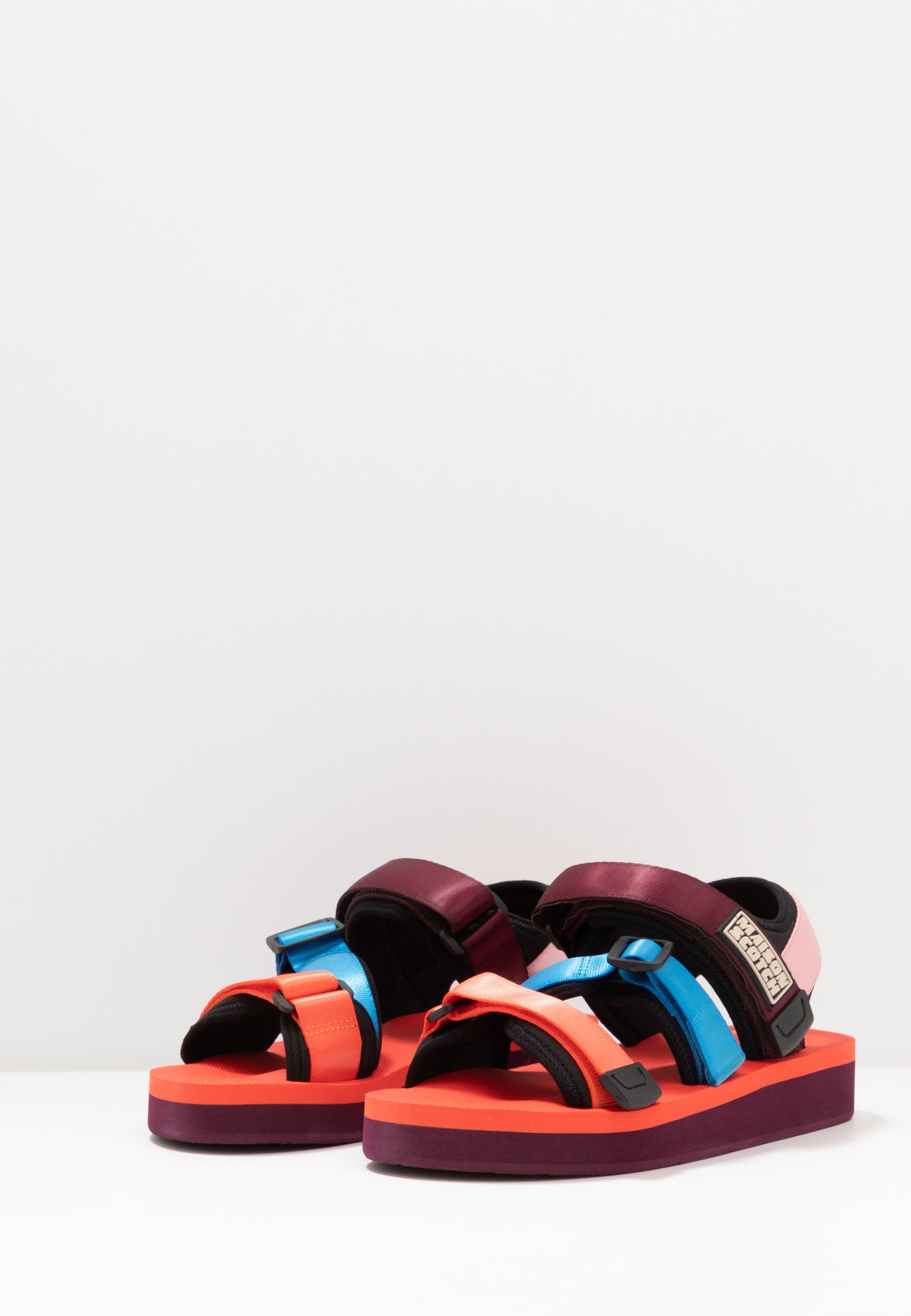 platform multicolor sandals