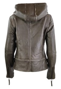 Ricano JULE Lederjacke olive grün/braun