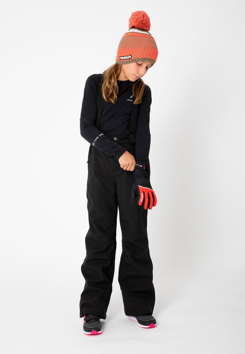 Reusch TEDDY GORE-TEX - Fingervantar - black/fire red