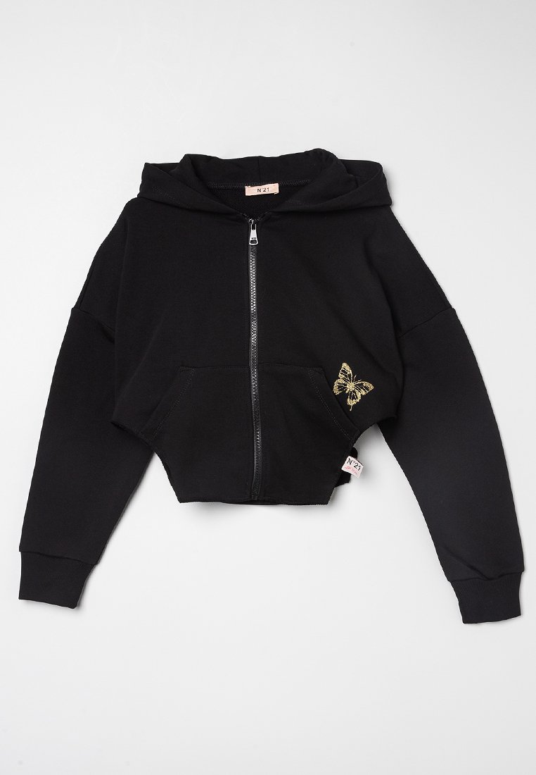 N°21 Sweater met rits zwart