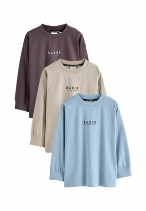 Baker by Ted Baker, LONG SLEEVE T-SHIRTS 3 PACK - Top s dlhým rukávom - burgundy stone blue