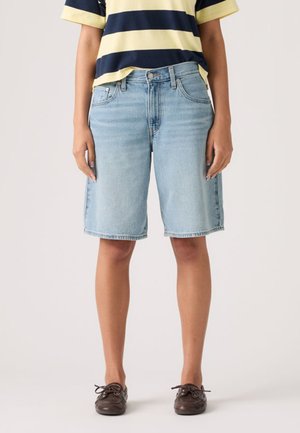 BAGGY DAD JORT - Denimové šortky - we did it short