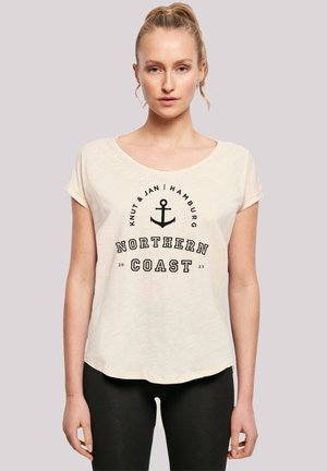 NORTHERN COAST NORDSEE KNUT & JAN HAMBURG - Print T-shirt - whitesand