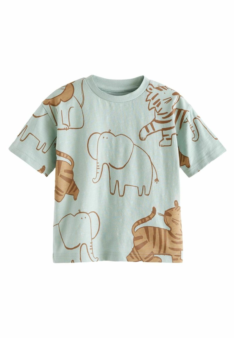 Next ALL OVER SHORT SLEEVE - REGULAR FIT - Camiseta estampada - minerals