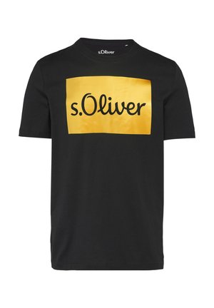 s.Oliver Print T-shirt - schwarz