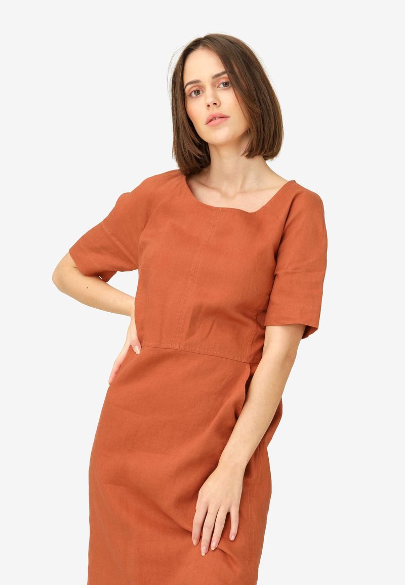 Noa Noa LISENN - Day dress - auburn/orange - Zalando