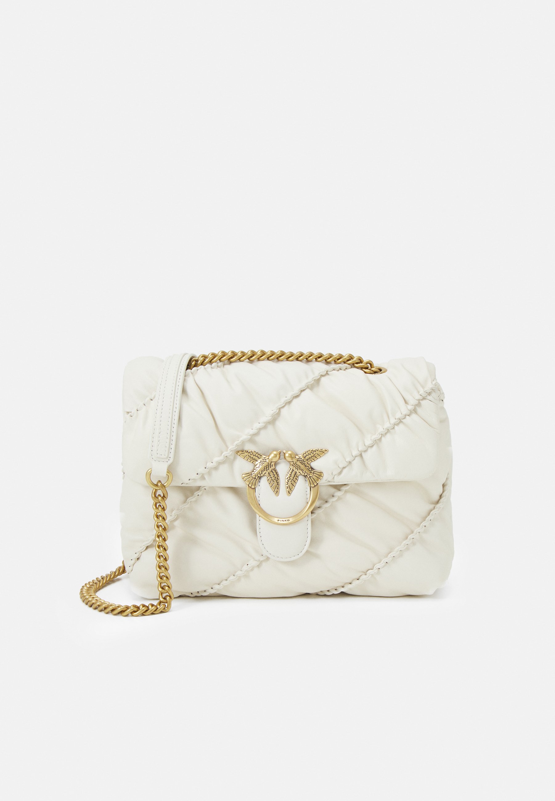 Pinko LOVE CLASSIC PUFF CRINKLE - Rankinė per petį - white/balta -  Zalando.lt