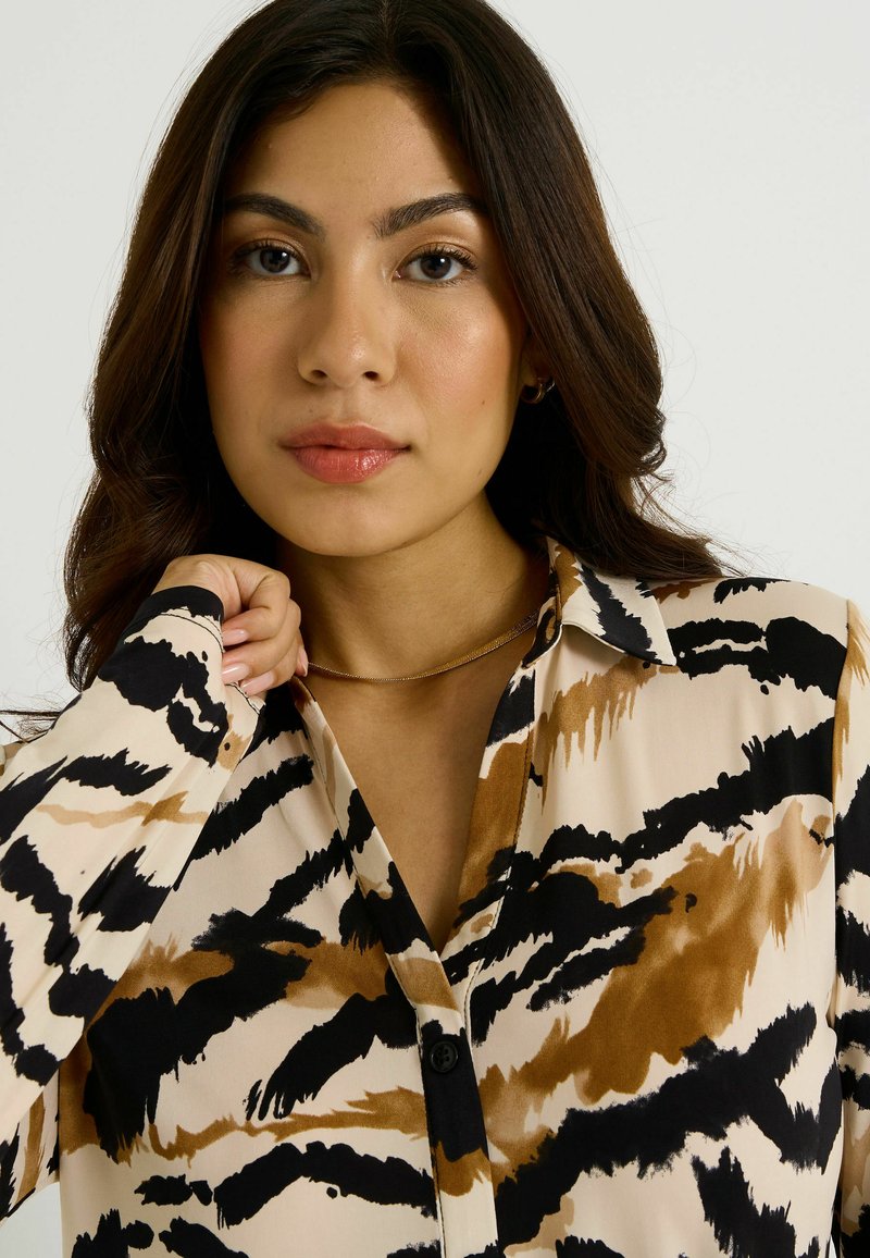 GRAIN DE MALICE - Blouse Imprimée Femme Ecru - Prêt-à-Porter