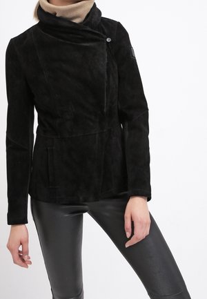 Leren jas - black