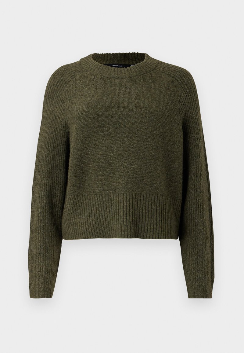 Vero Moda Trui donkergroen gemêleerd
