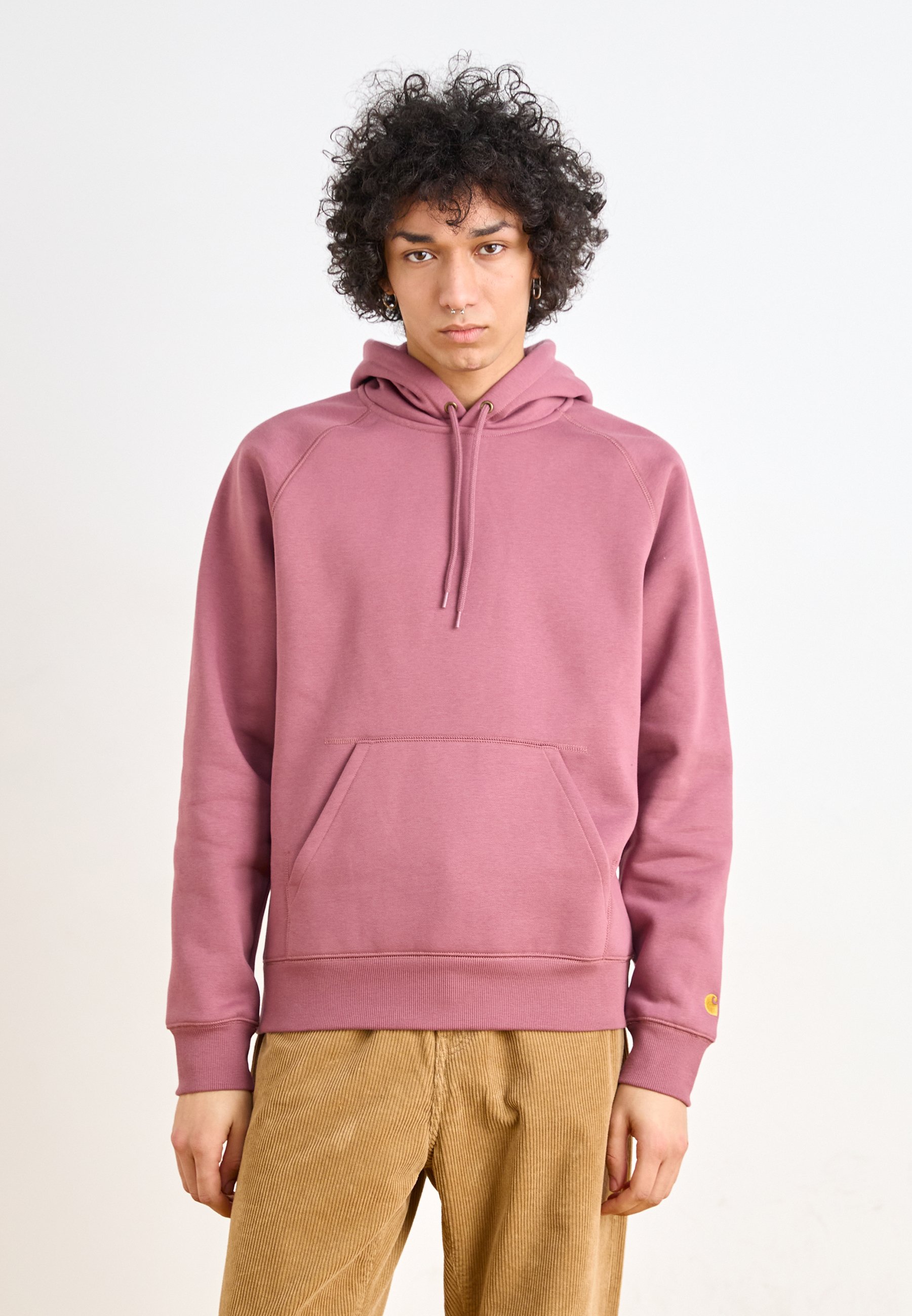 Sweat à Capuche Femme Gildan Rose Baseball Detroit – Taille L, Manches Longues, Style Tiger
