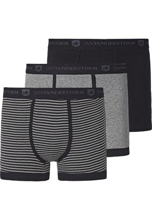 3ER PACK RETRO JASIEL - Boxerbriefs - grau schwarz