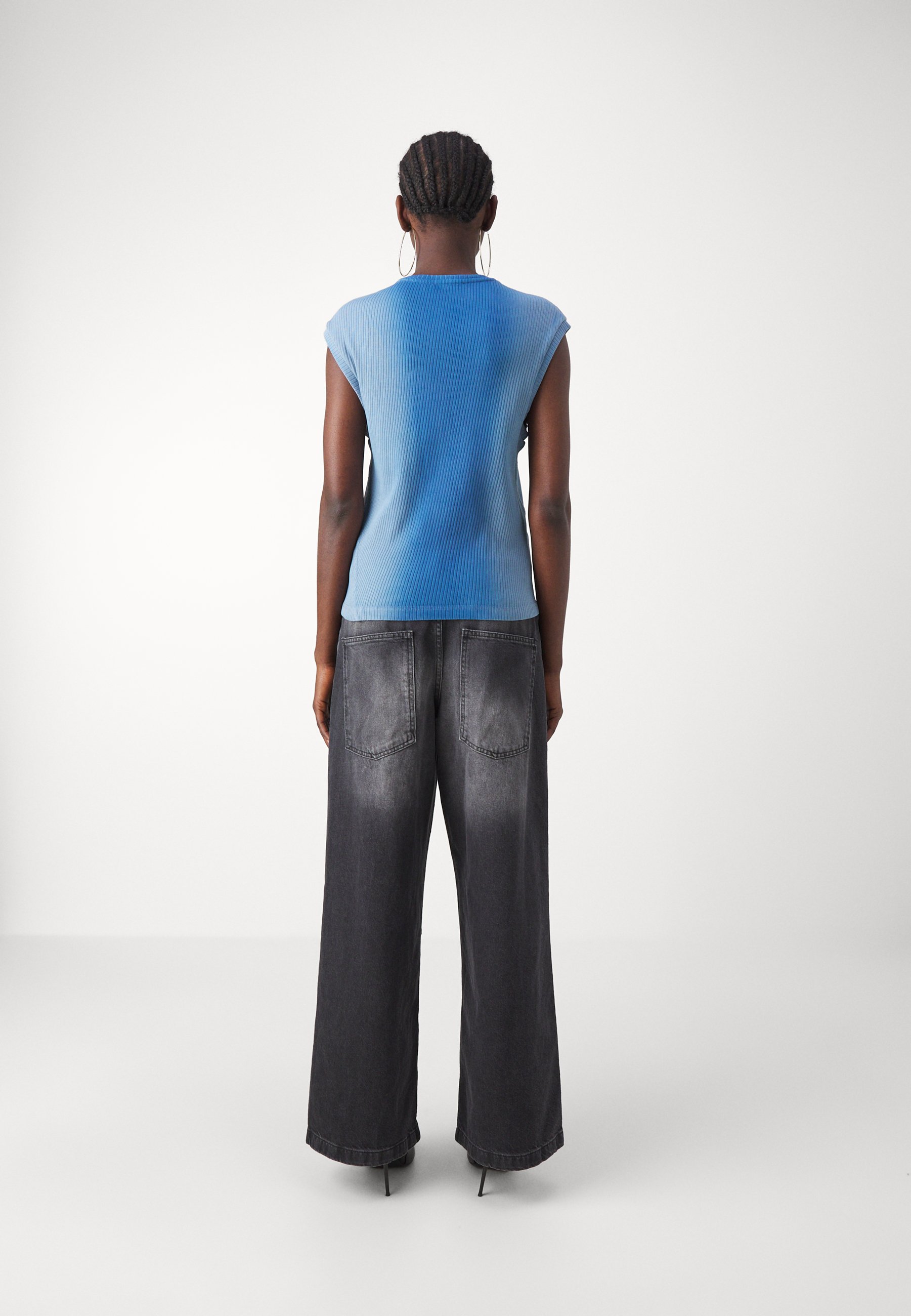 Jaded London TANK WITH TWISTED UNISEX - Top - blue - Zalando