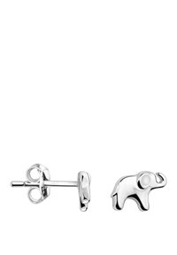 Örhängen i sterling silver formade som elefanter med en polerad yta och säker postbak. Enkelt design som passar till olika outfits.