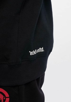 ecko unltd. BASE - Džemperis su gobtuvu - black