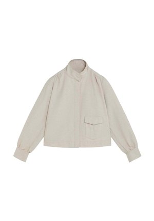 Scalpers, SCALPERS RUSTIC PLEAT JACKET - Jachetă de vară - natural