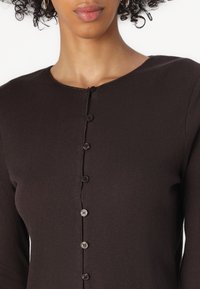 Samsøe Samsøe SONNET CARDIGAN - Casaco de malha - chocolate torte