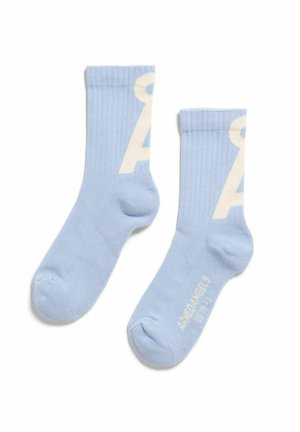ARMEDANGELS SAAMUS SHORT UNISEX - Chaussettes - soft blue-oatmilk