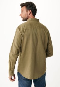 Mexx Basic Linen Shirt - Camicia - mid green
