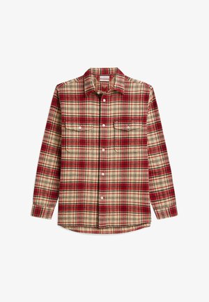 Tommy Hilfiger, TOMMY HILFIGER RELAXED FIT CHECK FLANNEL OVERSHIRT - Leichte Jacke - medium red check