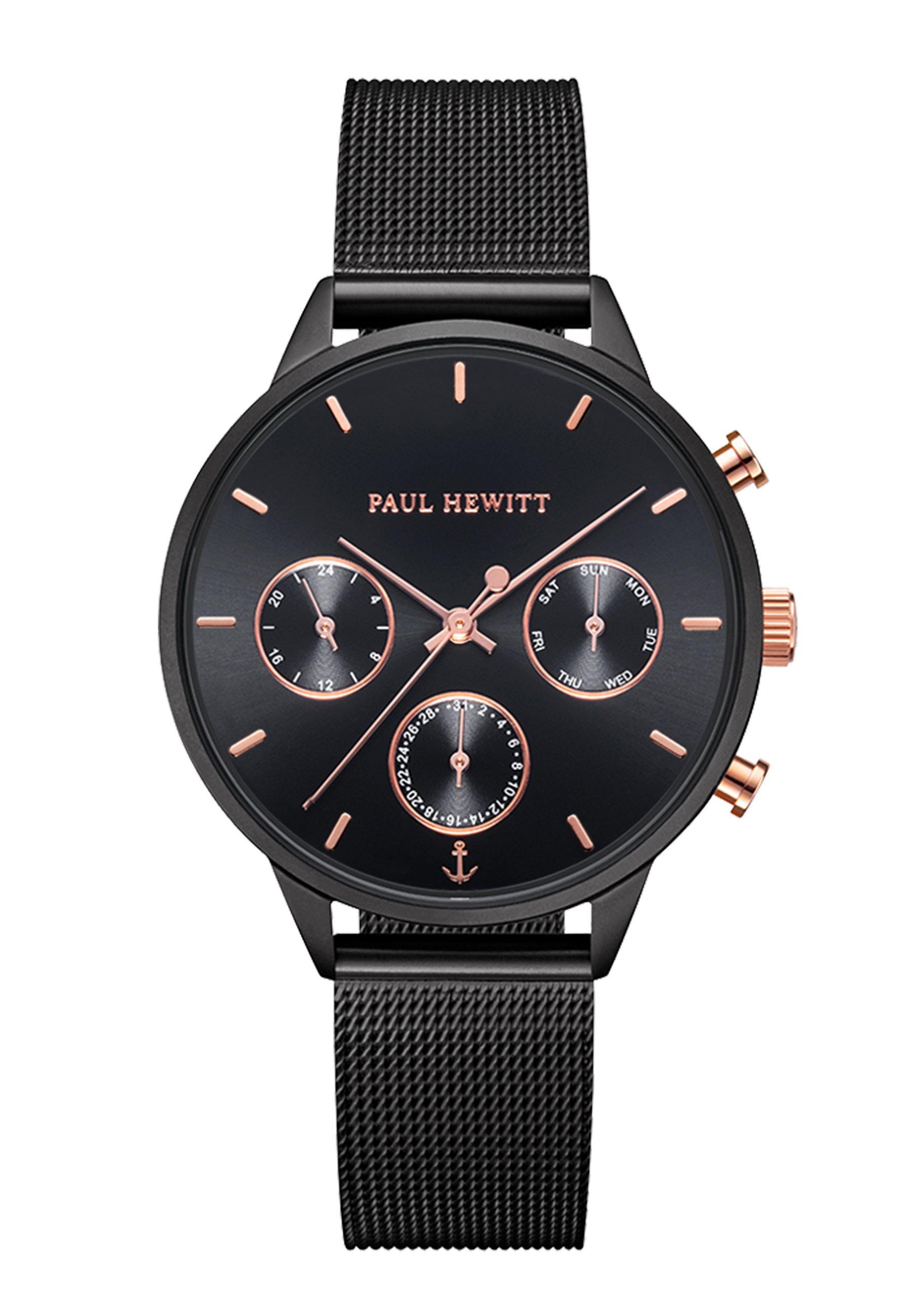 Black Sunray Paul Hewitt MÃ¤männer Uhr Schwarz Hewitt Sailor Paul