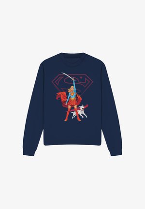 Cotton Soul, DC SUPERGIRL WOMAN OF TOMORROW SWORD - Sweatshirt - dark blue