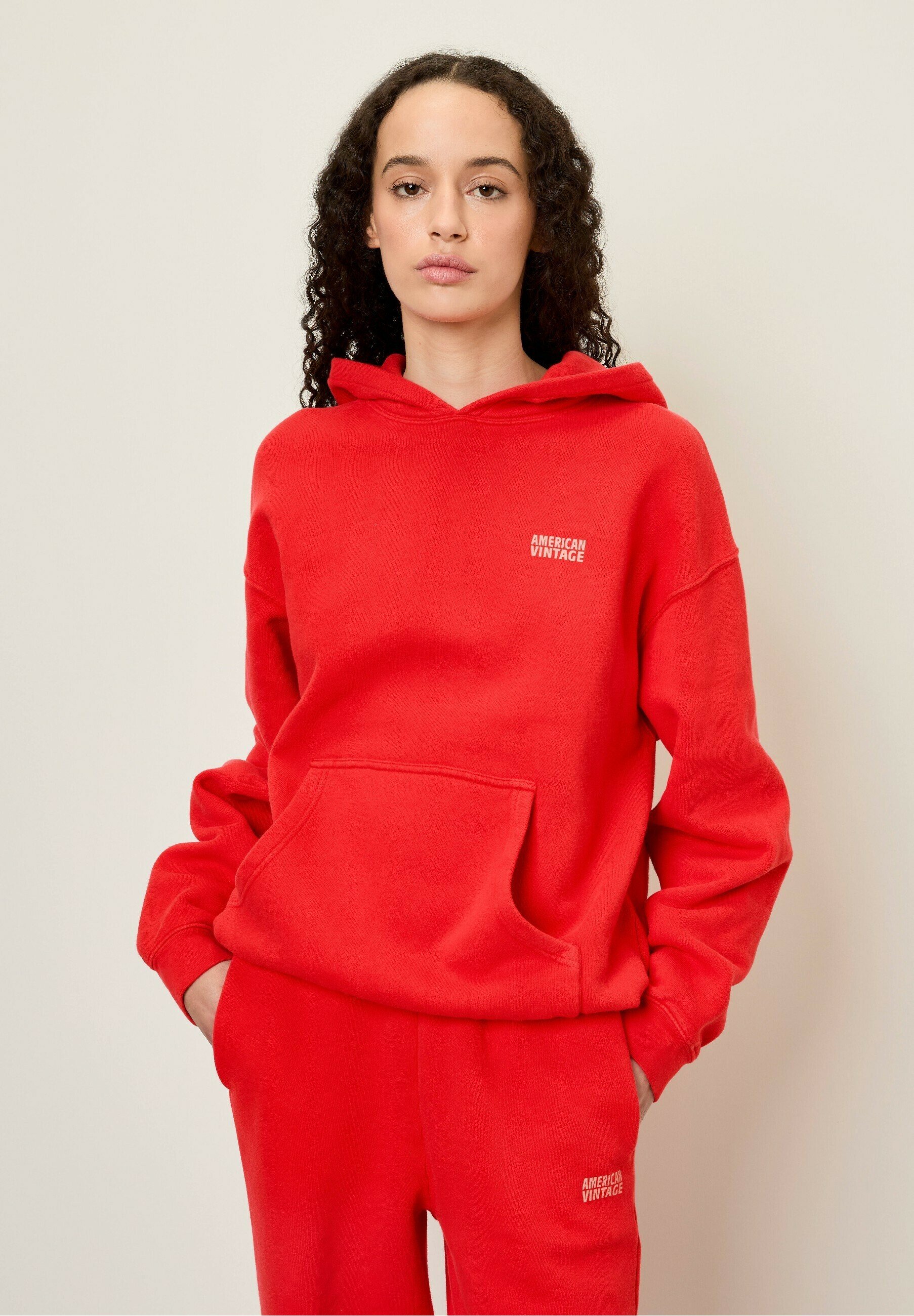 Sweat à Capuche Bergans De Norvège Femme Modèle Ombo - Taille M Rouge - Occasion Très Bon état