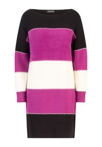 Apart COLORBLOCKING  - Robe pull - schwarz-lila-creme