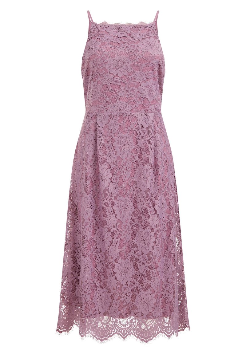 WE Fashion Cocktailjurk donkerroze WE Fashion Cocktailjurk donkerroze