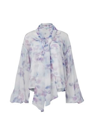 Leem, BLURRED FLORAL SCARF BLOUSE - Blouse - multicolor