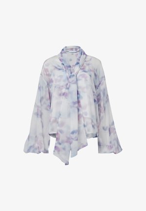 Leem, BLURRED FLORAL SCARF BLOUSE - Blouse - multicolor