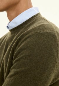 Oscar Jacobson LUKE ROUNDNECK - Jumper - green bark