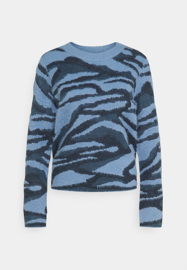 BYNOLLE JUMPER - Strikkegenser - country blue mix