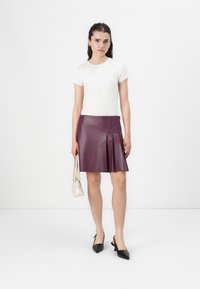 ONLY ONLARTZY LIFE SKIRT - Minisukně - mauve wine