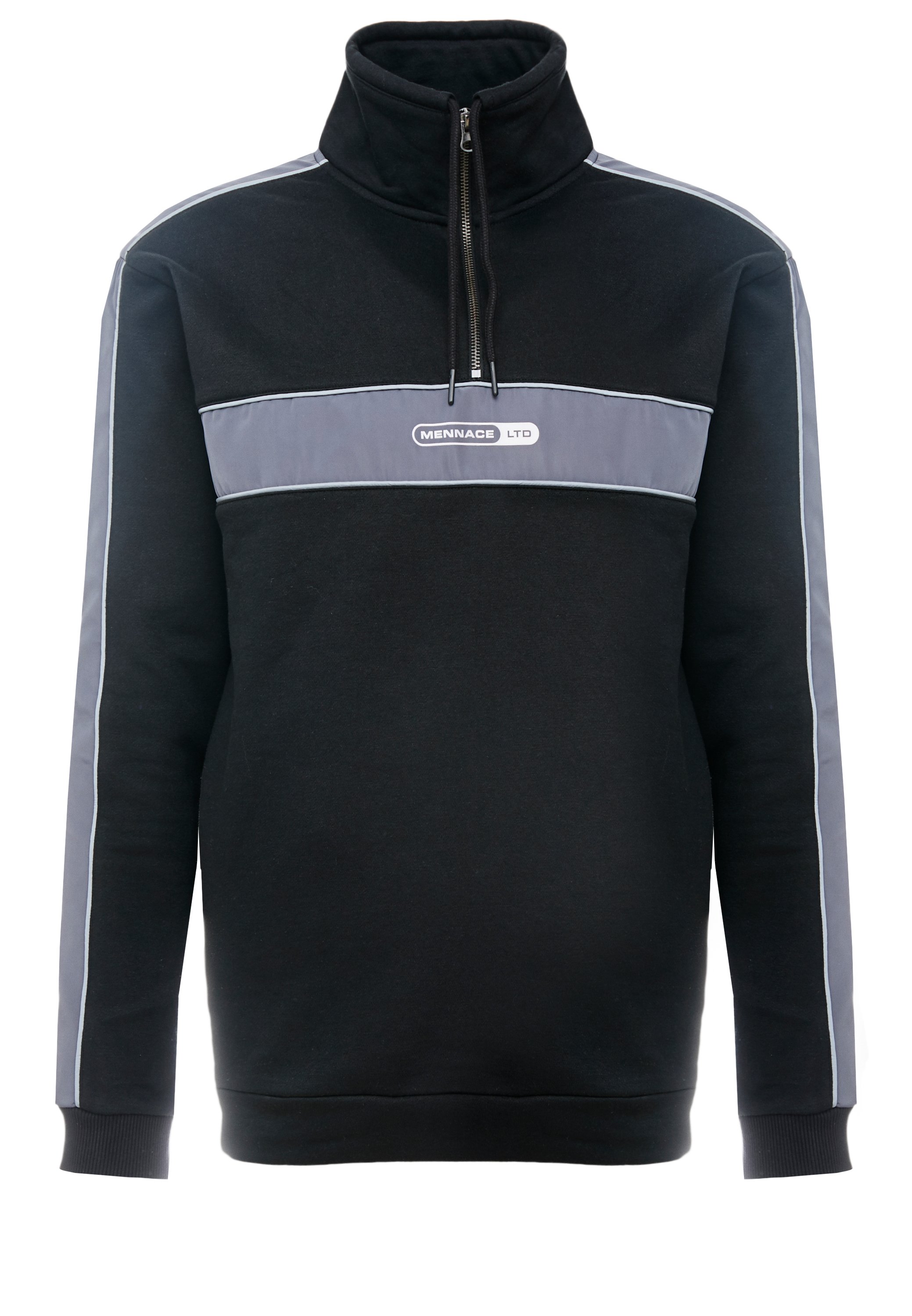 Mennace PANEL ZIP Sweatshirt black Zalando.se Mennace Jackor | Herr | Köp herrjacka online på Zalando.se