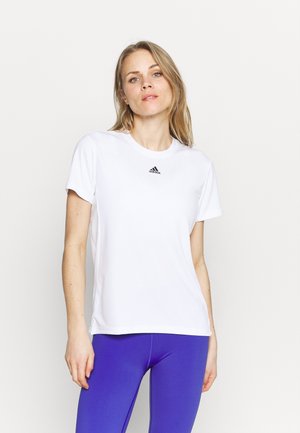 NECESSI TEE - Printtipaita - white/black
