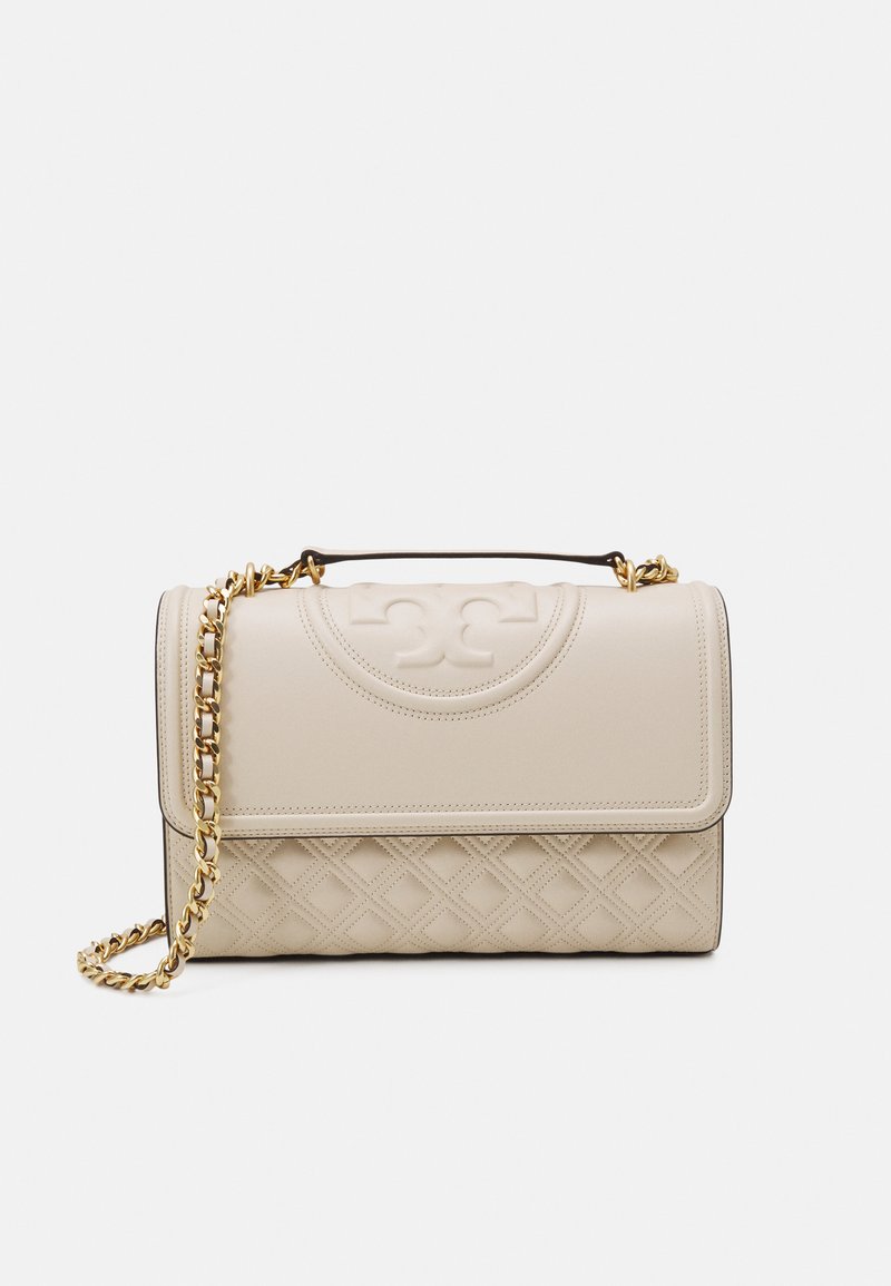 Tory Burch FLEMING CONVERTIBLE SHOULDER BAG - Across body bag - new cream/off-white  