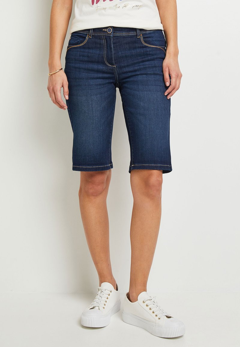 Short En Jean Bleu Brut Chemins Blancs - Taille 34 (XS) Femme - Neuf Sans étiquettes