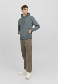 Jack & Jones JJESTAR BASIC HOOD - Felpa con cappuccio - sedona sage