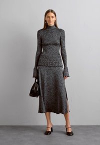 Proenza Schouler White Label LIDIA SKIRT - A-silueta svārki - black/silver
