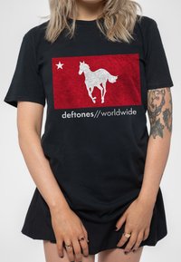 Paradiso Clothing DEFTONES STAR AND PONY - Print T-shirt - black