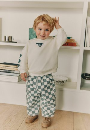 Next, LONG SLEEVE TOP AND TROUSERS SET - Bukser - white and green